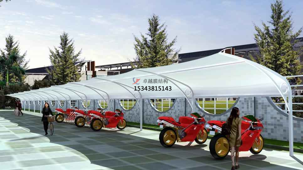 鶴壁電動車充電膜結(jié)構(gòu)遮陽棚設(shè)計(jì)施工